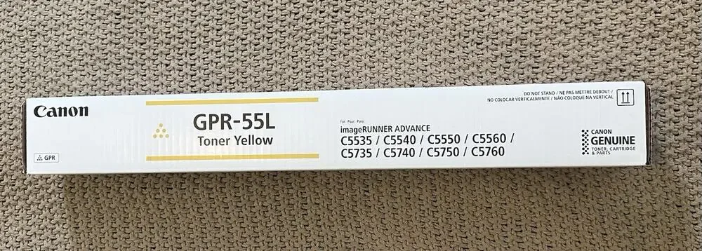 Brand New Genuine Canon GPR-55L Yellow Sealed Box